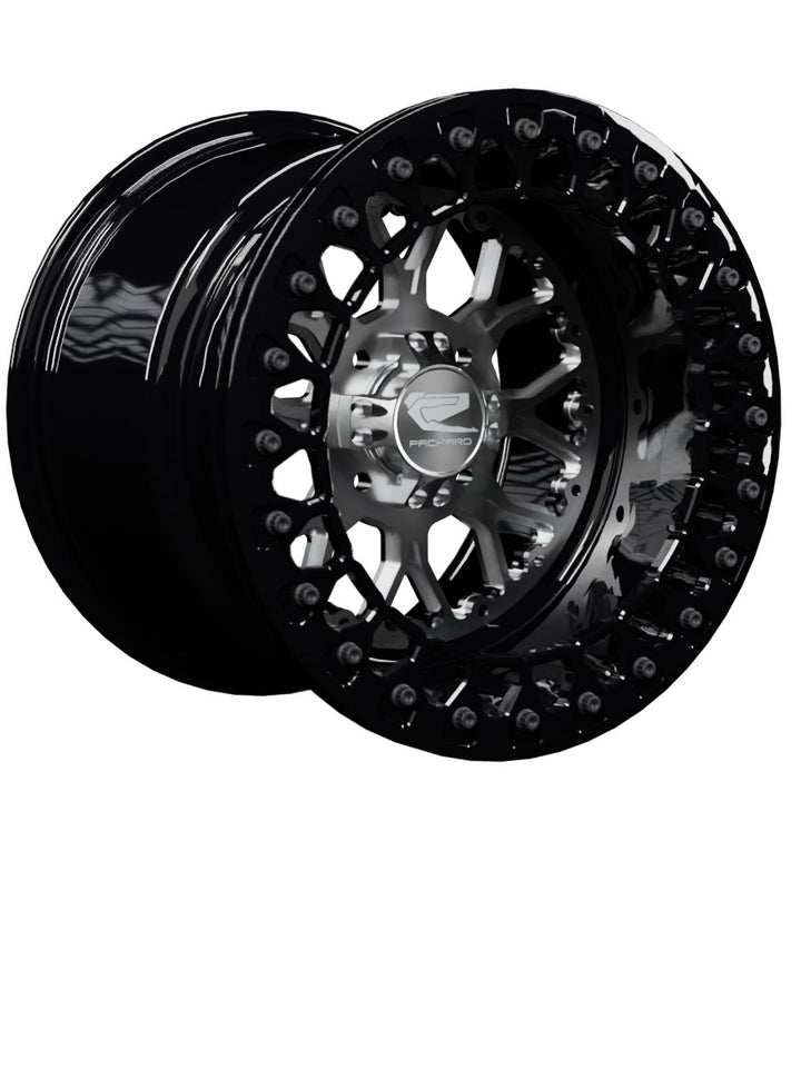 Wishbone - FF Forged Beadlock - Silver 4x110 - 15x11 | 4x110 / Gloss Black V.2 / No