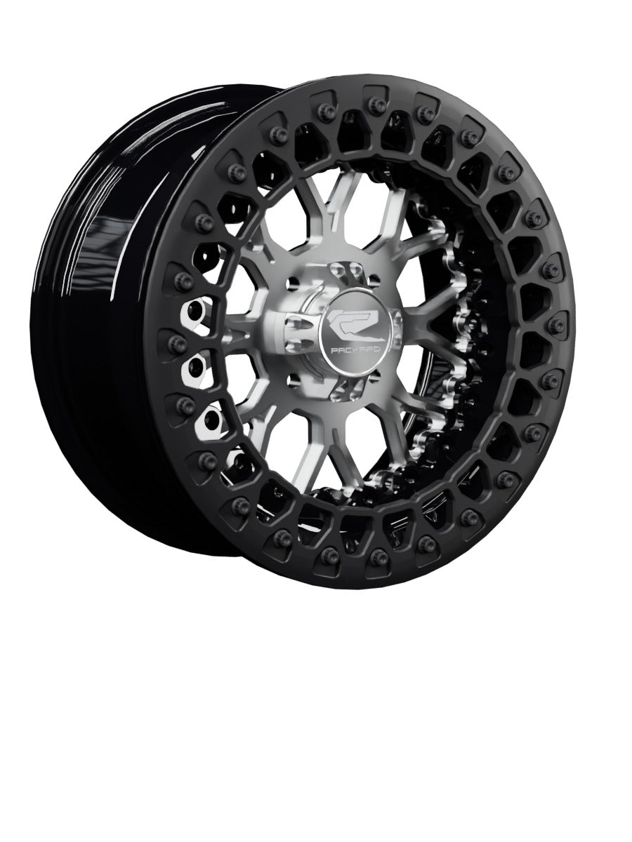 Wishbone - FF Forged Beadlock - Silver 4x110 - 15x7 | 4x110 / Satin Black V.2 / No