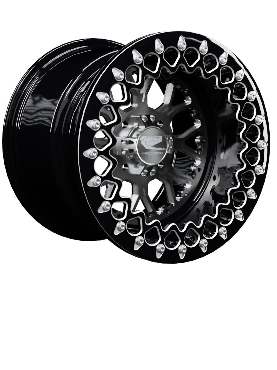 Wishbone - FF Forged Beadlock - Silver 4x110 - 15x11 | 4x110 / Contrast Machined V.3 / No