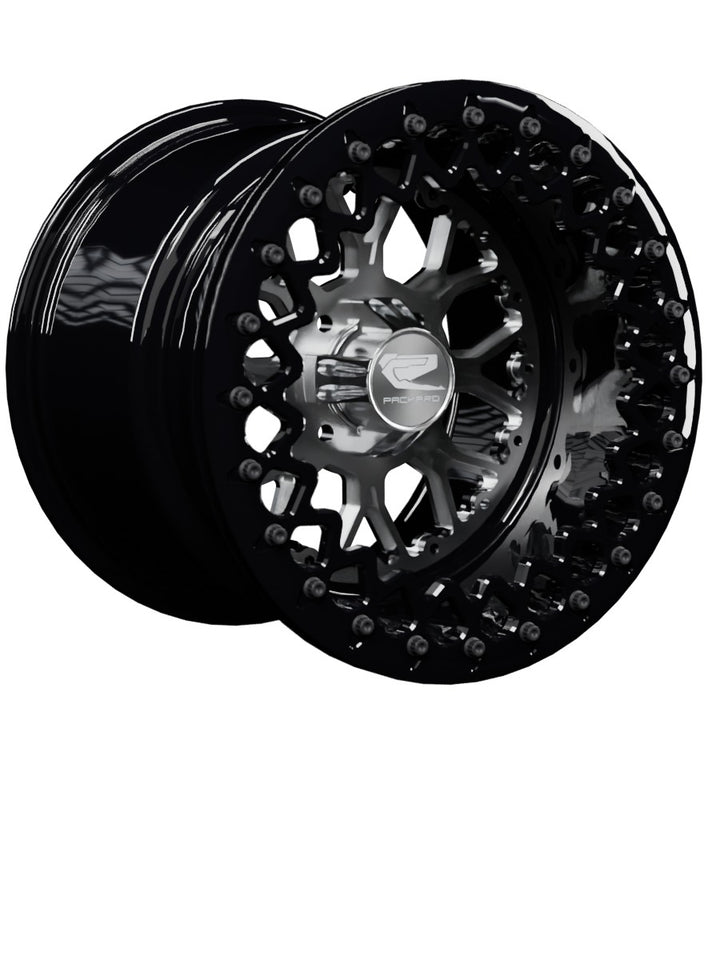 Wishbone - FF Forged Beadlock - Silver 4x110 - 15x11 | 4x110 / Gloss Black V.3 / Yes