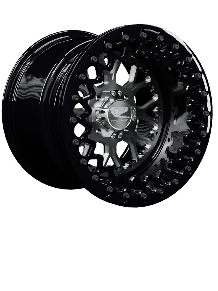 Wishbone - FF Forged Beadlock - Silver 4x110 - 15x11 | 4x110 / Gloss Black V.3 / No