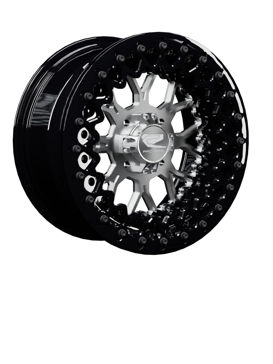Wishbone - FF Forged Beadlock - Silver 4x110 - 15x7 | 4x110 / Gloss Black V.3 / No