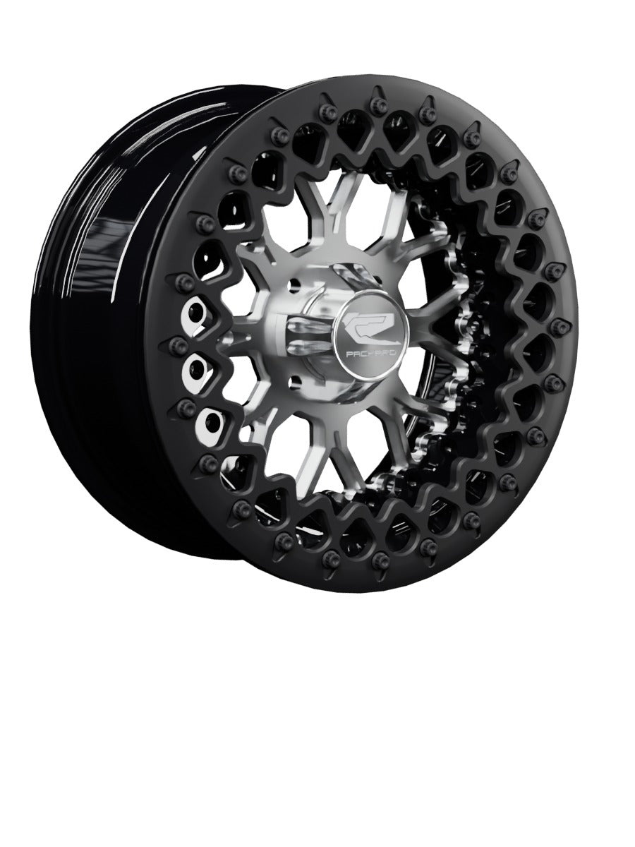 Wishbone - FF Forged Beadlock - Silver 4x110 - 15x7 | 4x110 / Satin Black V.3 / Yes