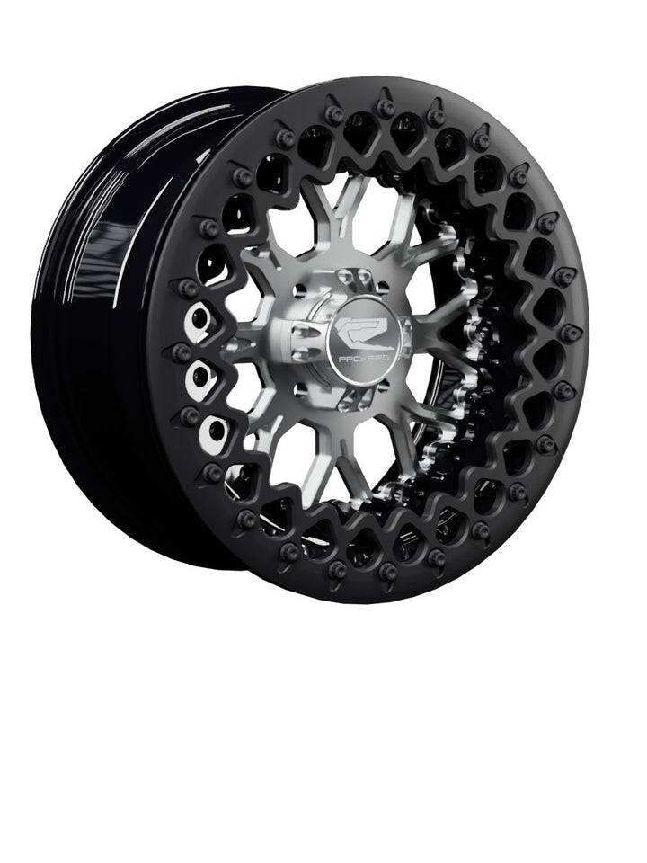 Wishbone - FF Forged Beadlock - Silver 4x110 - 15x7 | 4x110 / Satin Black V.3 / No