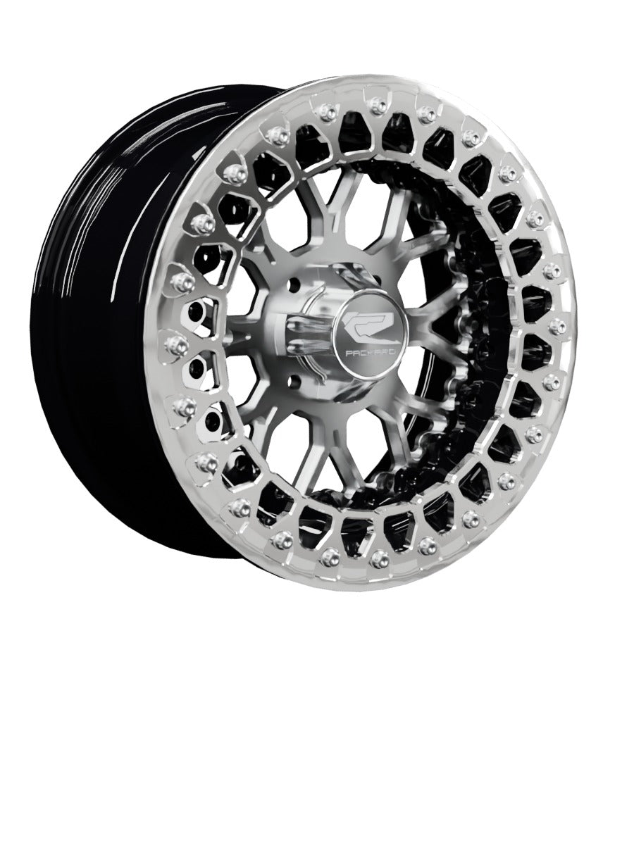 Wishbone - FF Forged Beadlock - Silver 4x110 - 15x7 | 4x110 / Polished V.2 / Yes
