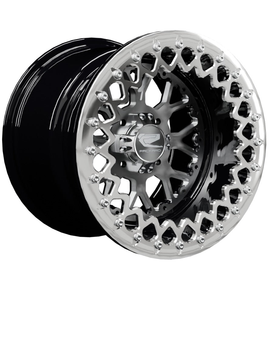 Wishbone - FF Forged Beadlock - Silver 4x110 - 15x11 | 4x110 / Polished V.3 / No