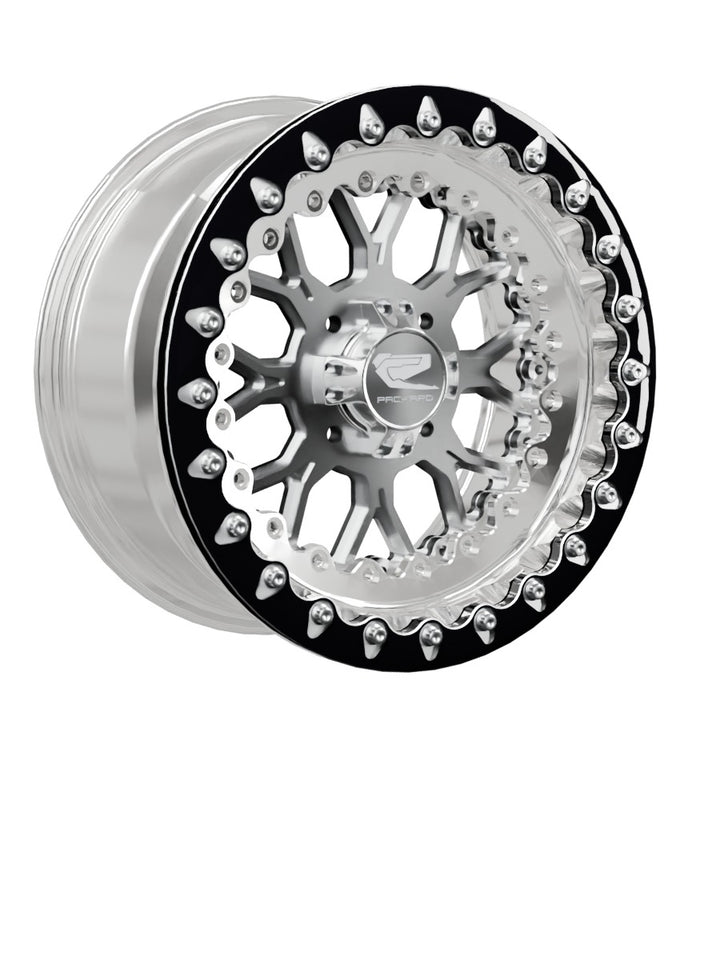 Wishbone - FF Forged Polished Beadlock - Silver 4x110 - 15x7 | 4x110 / Contrast Machined V.1 / No