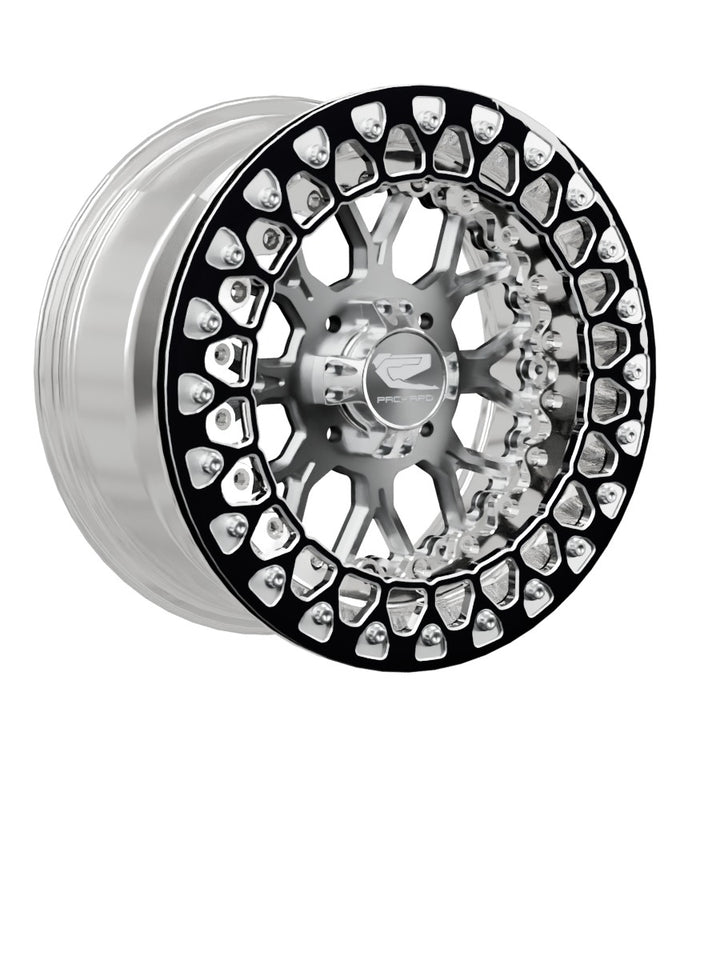 Wishbone - FF Forged Polished Beadlock - Silver 4x110 - 15x7 | 4x110 / Contrast Machined V.2 / No