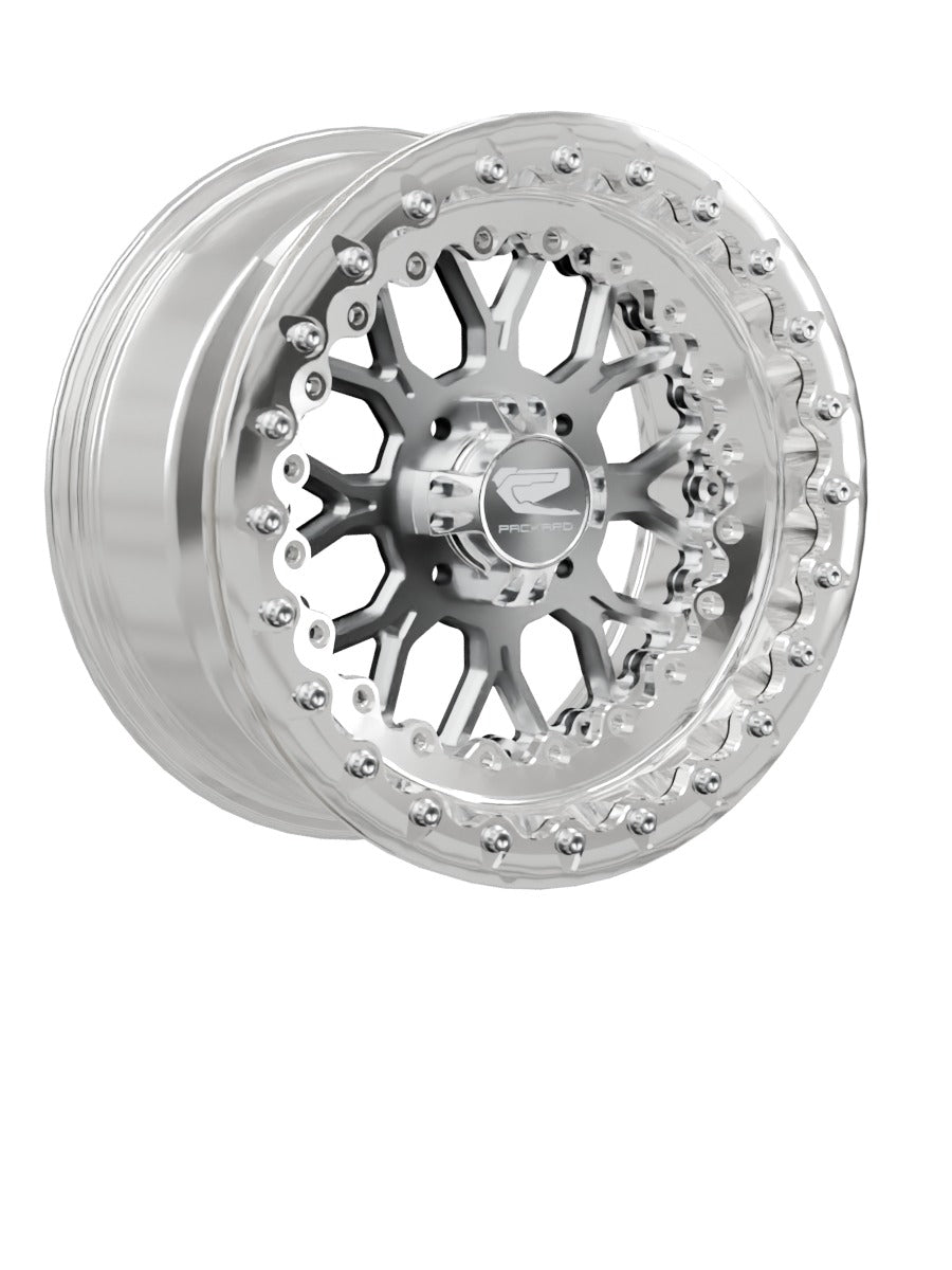 Wishbone - FF Forged Polished Beadlock - Silver 4x110 - 15x7 | 4x110 / Polished V.1 / No