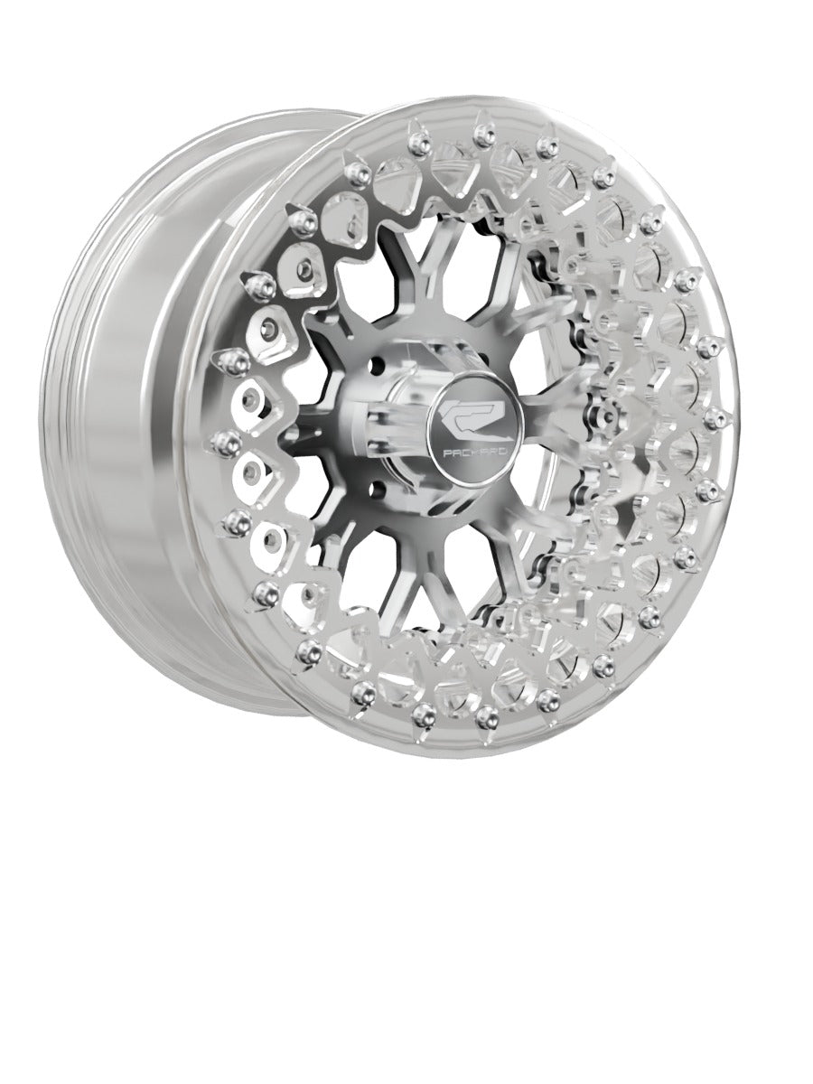 Wishbone - FF Forged Polished Beadlock - Silver 4x110 - 15x7 | 4x110 / Polished V.3 / Yes