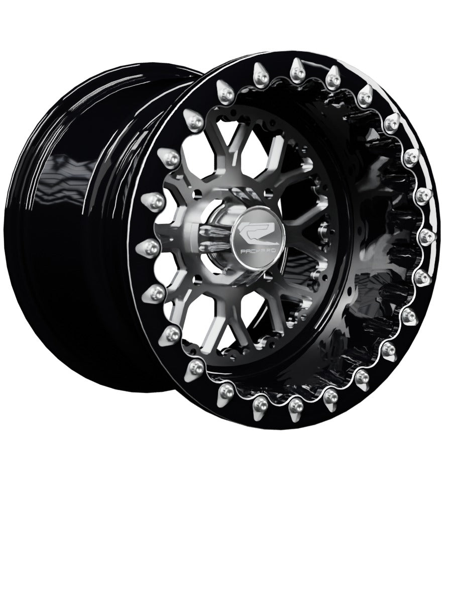 Wishbone - FF Forged Beadlock - Silver - 15x11 | 4x136 / Contrast Machined V.1 / Yes