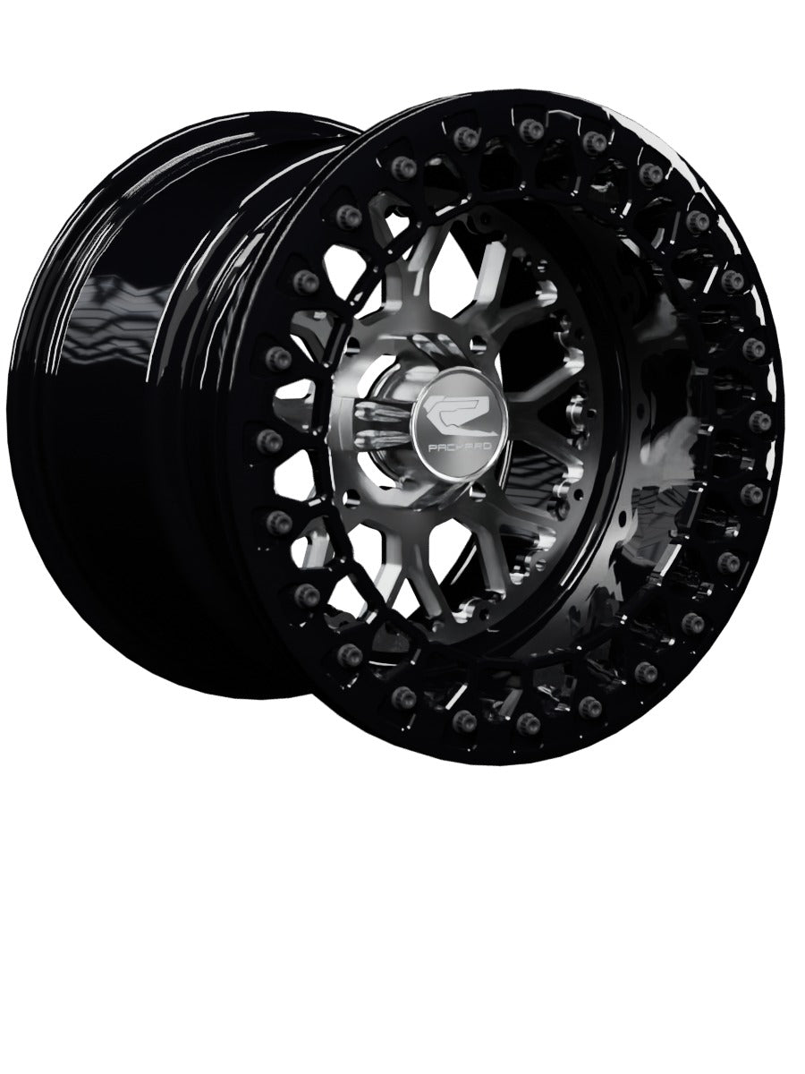 Wishbone - FF Forged Beadlock - Silver - 15x11 | 4x136 / Gloss Black V.2 / Yes