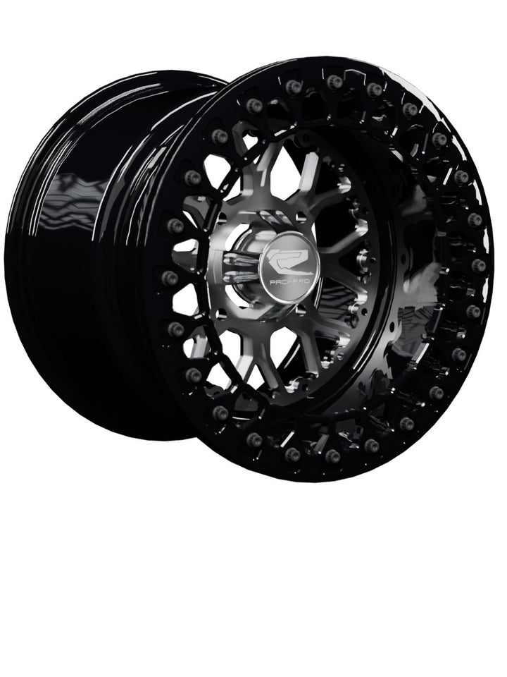 Wishbone - FF Forged Beadlock - Silver - 15x11 | 4x136 / Gloss Black V.2 / Yes