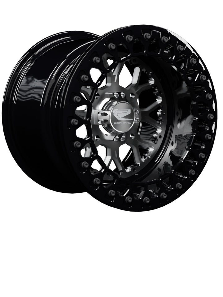 Wishbone - FF Forged Beadlock - Silver - 15x11 | 4x136 / Gloss Black V.2 / No