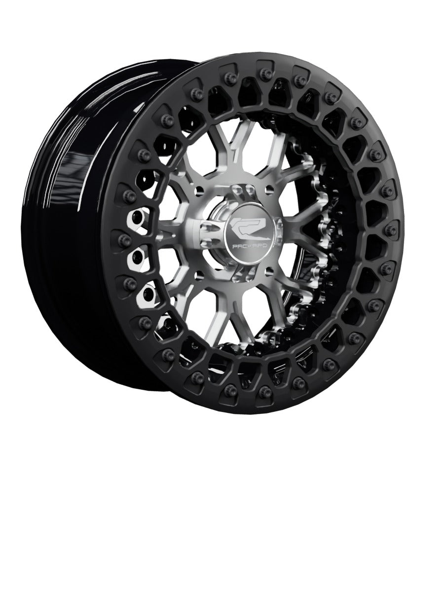 Wishbone - FF Forged Beadlock - Silver - 15x7 | 4x136 / Satin Black V.2 / No