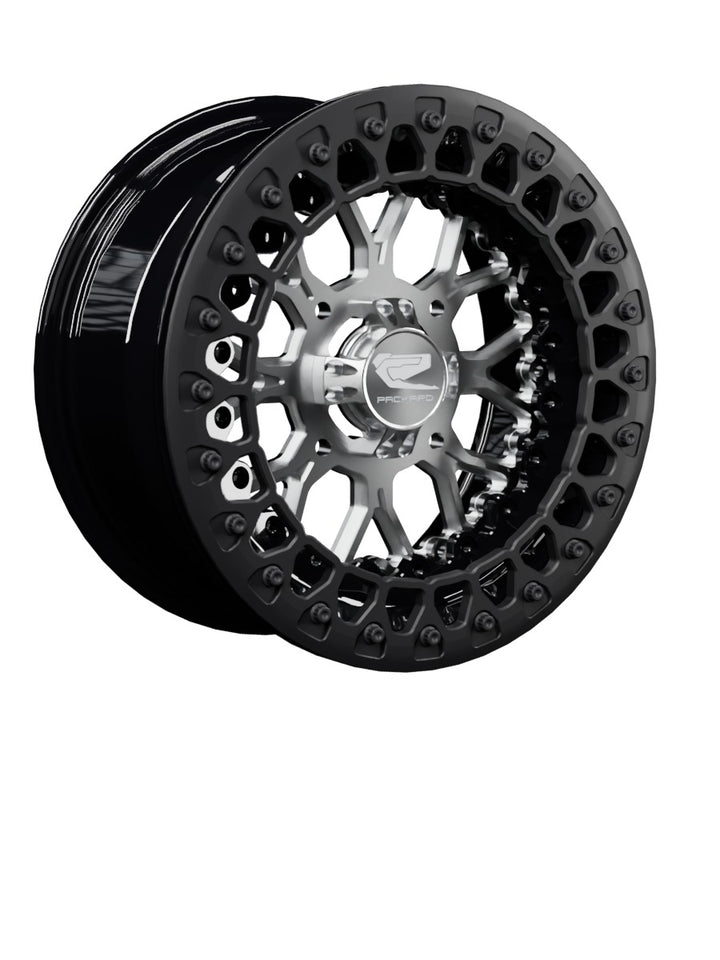 Wishbone - FF Forged Beadlock - Silver - 15x7 | 4x136 / Satin Black V.2 / No