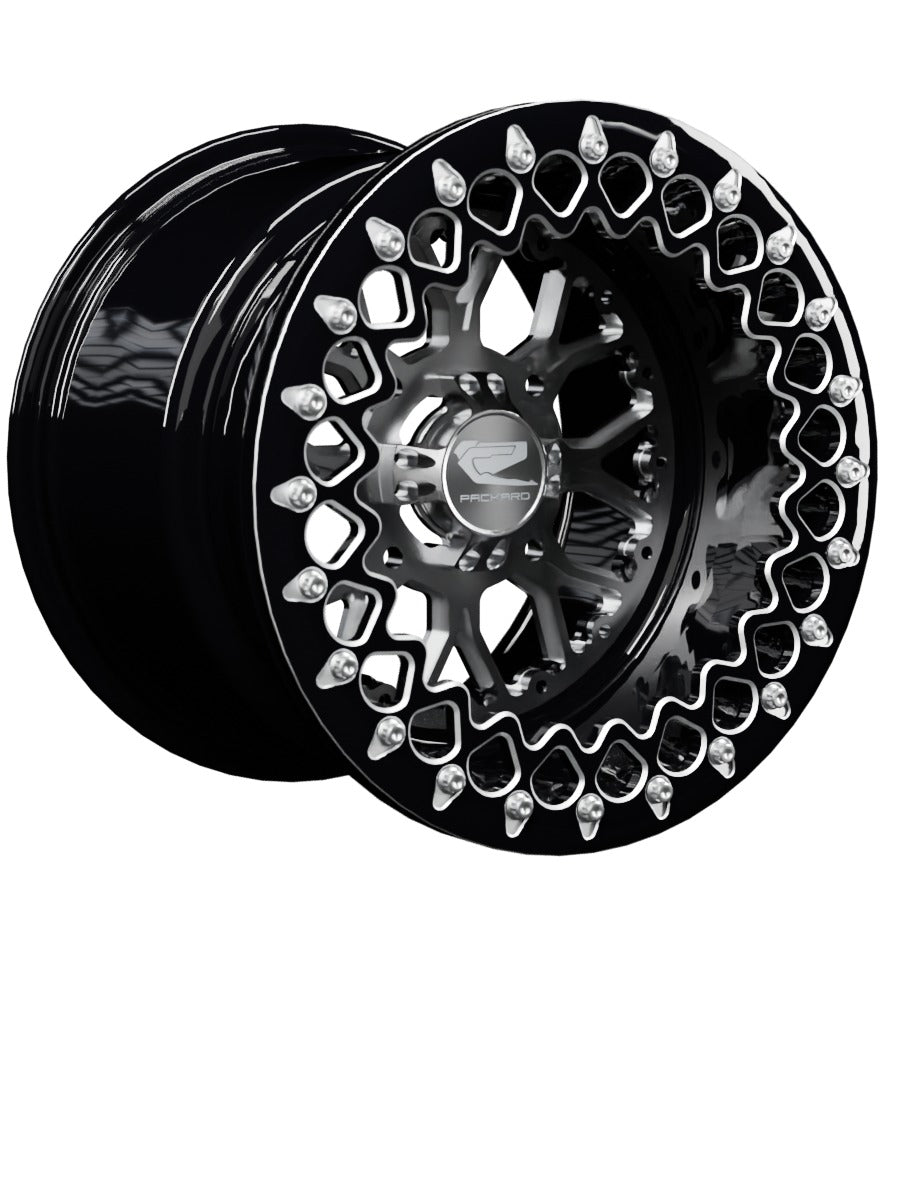 Wishbone - FF Forged Beadlock - Silver - 15x11 | 4x136 / Contrast Machined V.3 / No