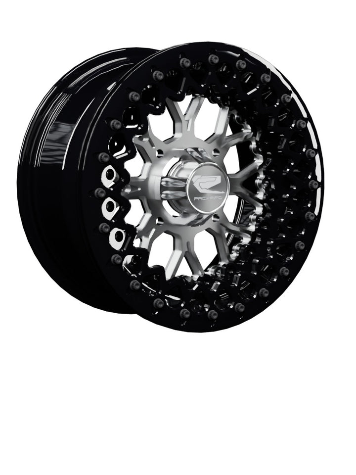 Wishbone - FF Forged Beadlock - Silver - 15x7 | 4x136 / Gloss Black V.3 / Yes