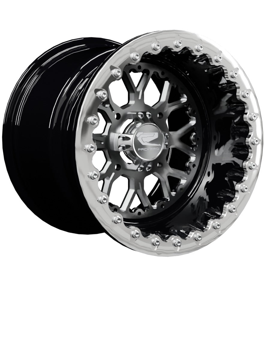 Wishbone - FF Forged Beadlock - Silver - 15x11 | 4x136 / Polished V.1 / No