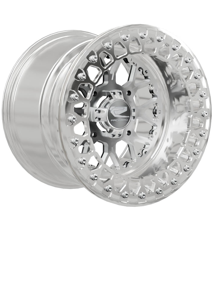 Wishbone - FF Forged Polished Beadlock - Silver - 15x11 | 4x136 / Polished V.2 / No