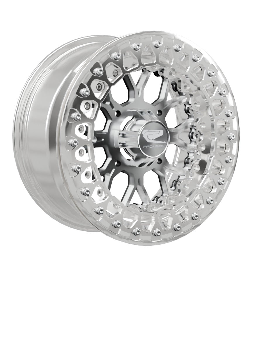 Wishbone - FF Forged Polished Beadlock - Silver - 15x7 | 4x136 / Polished V.2 / Yes