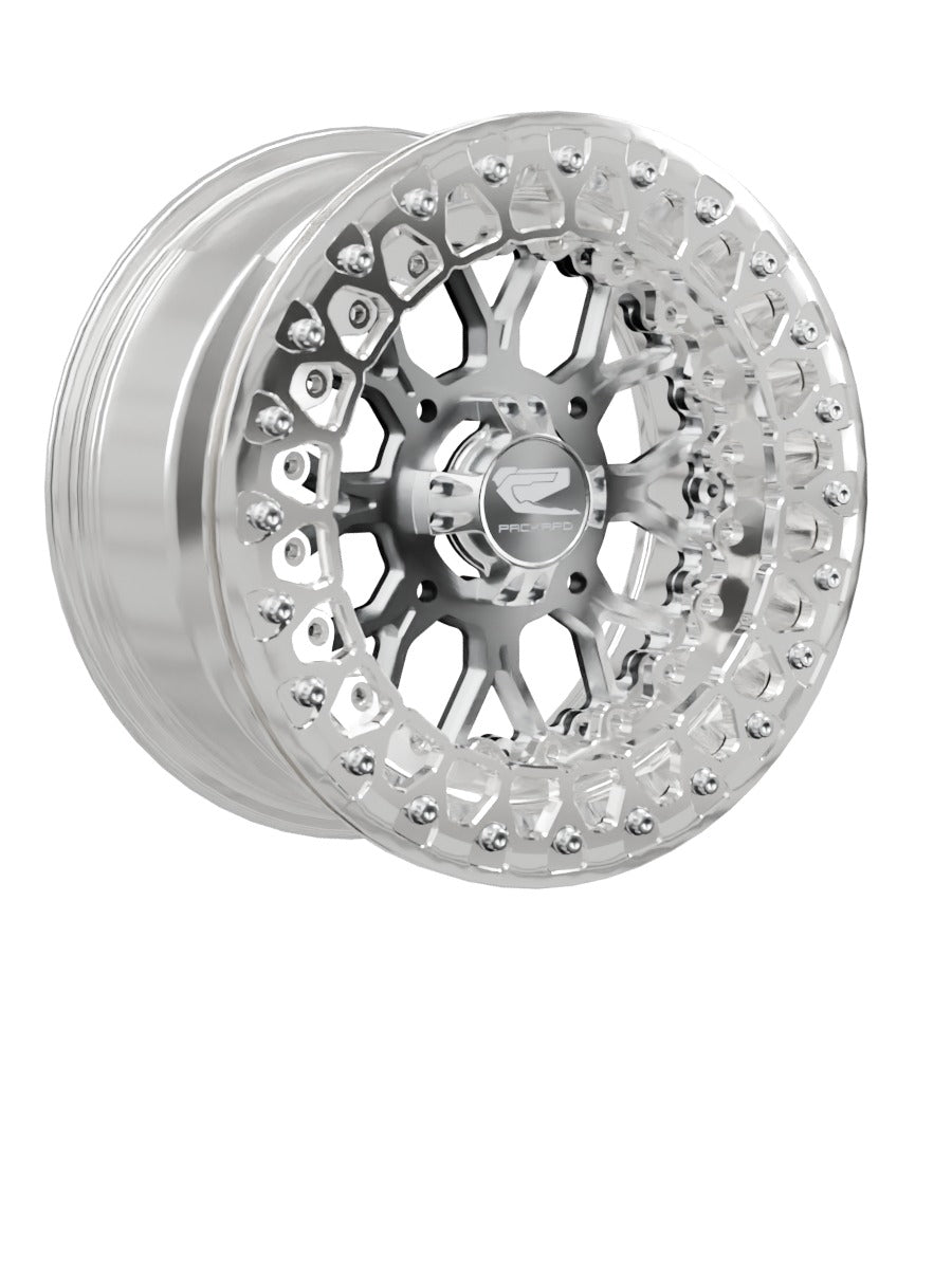 Wishbone - FF Forged Polished Beadlock - Silver - 15x7 | 4x136 / Polished V.2 / No