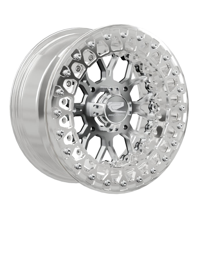 Wishbone - FF Forged Polished Beadlock - Silver - 15x7 | 4x136 / Polished V.2 / No