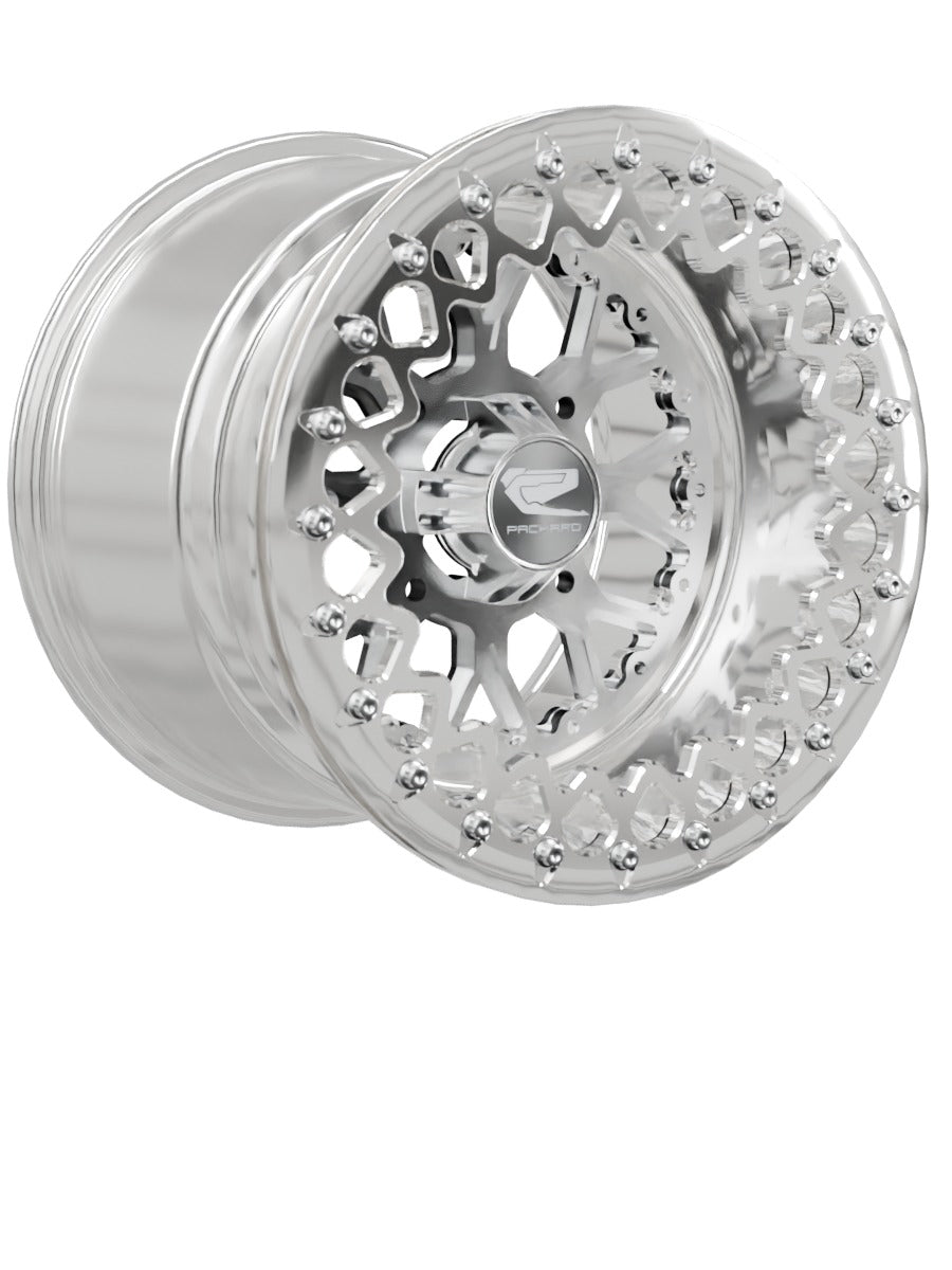 Wishbone - FF Forged Polished Beadlock - Silver - 15x11 | 4x136 / Polished V.3 / Yes