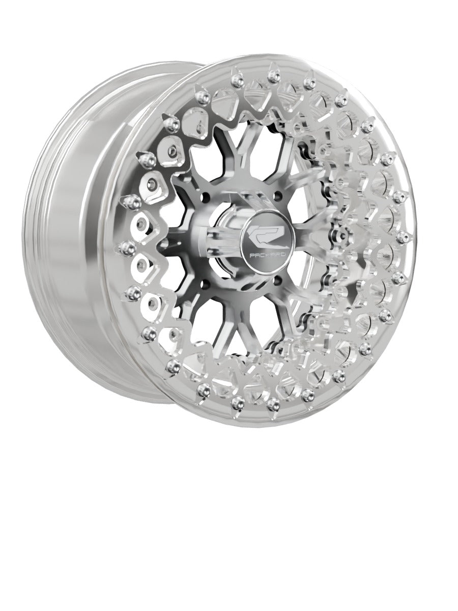Wishbone - FF Forged Polished Beadlock - Silver - 15x7 | 4x136 / Polished V.3 / Yes